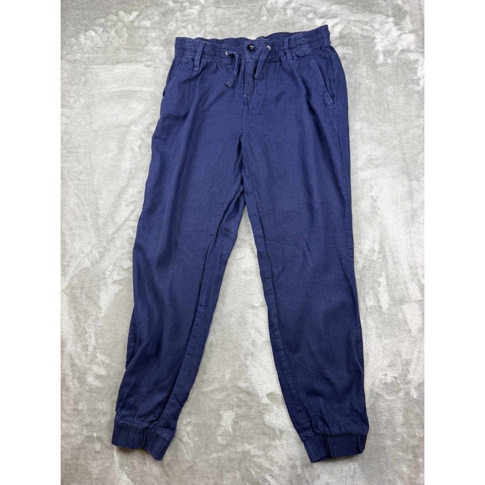 Polo Ralph Lauren Boys Size 8 Linen/Viscose Jogger Pant Navy
